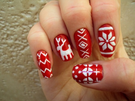 simple-nail-art-for-christmas-29_13 Simplu nail art pentru Crăciun