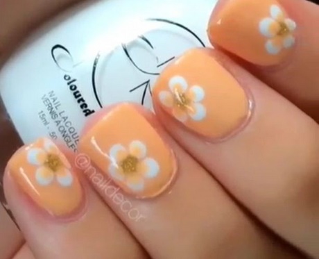 simple-nail-flowers-37_6 Flori simple de unghii