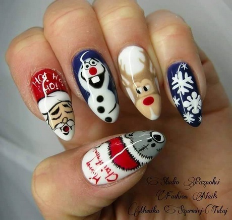 snowman-nail-art-01_8 Om de zăpadă nail art