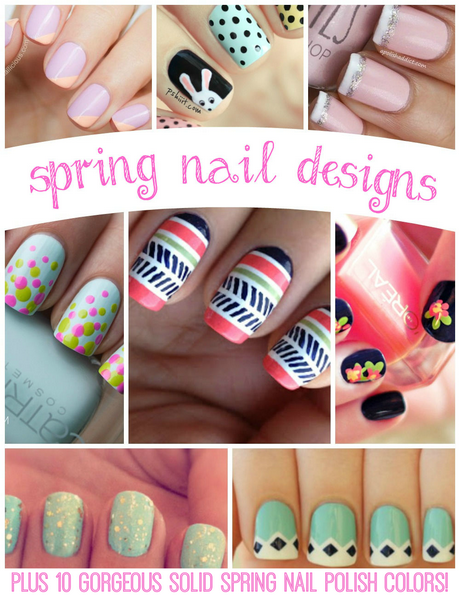 spring-nail-colors-and-designs-00 Culori și modele de unghii de primăvară