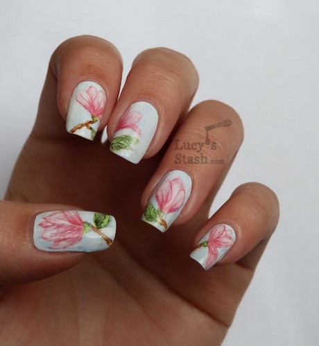 watercolor-flower-nails-71_9 Unghii de flori de acuarelă