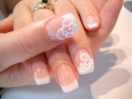 white-flower-nails-89_2 Unghii de flori albe