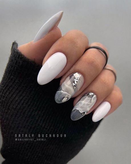 black-and-white-nail-designs-2023-28_13 Modele de unghii alb-negru 2023