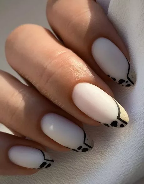 black-and-white-long-nail-designs-03-2 Modele de unghii lungi Alb-negru