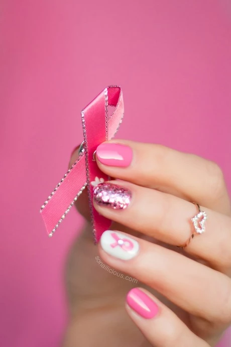 breast-cancer-awareness-nail-designs-69_6-15 Modele de unghii de conștientizare a cancerului de sân