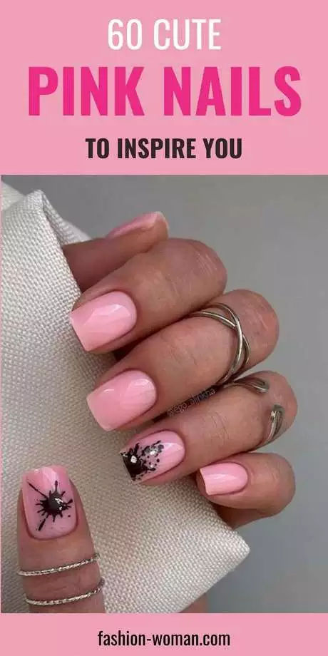 cute-pink-acrylic-nail-ideas-80_8-13 Idei drăguțe de unghii acrilice roz