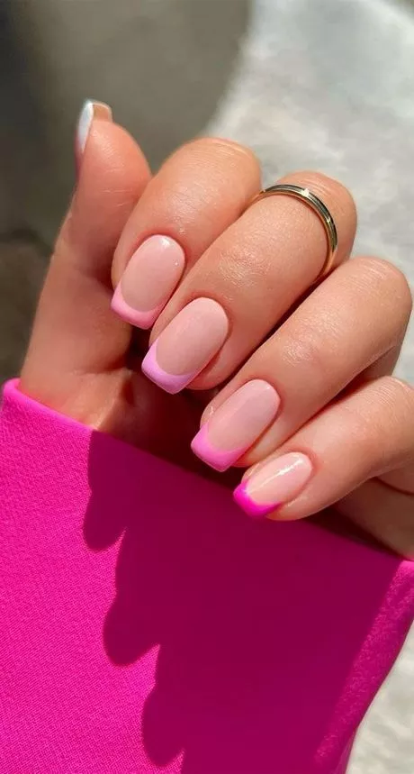 cute-pink-french-tip-nails-41_16-9 Drăguț roz Franceză sfat cuie