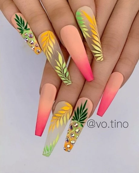 cute-tropical-nails-42-2 Cute unghii tropicale