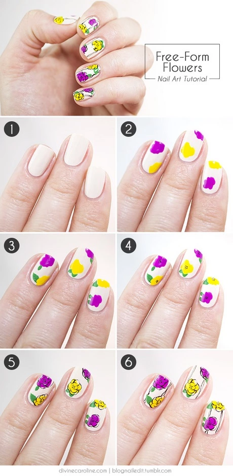 floral-nail-art-tutorial-60_4-14 Tutorial de unghii florale