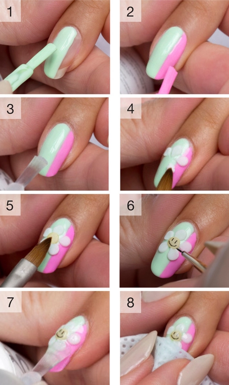flower-nail-art-tutorial-73-2 Flower Nail art tutorial