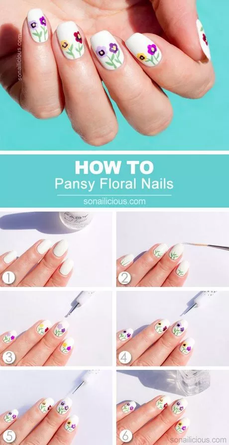 flower-nail-art-tutorial-73_11-4 Flower Nail art tutorial
