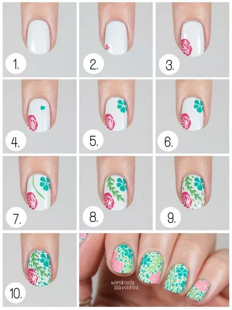 flower-nail-art-tutorial-73_8-13 Flower Nail art tutorial