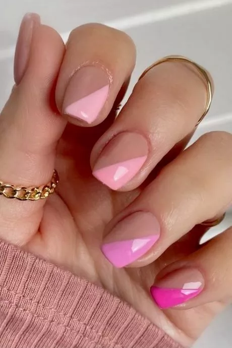 french-tip-nail-designs-pink-96-2 Modele de unghii cu vârf francez roz