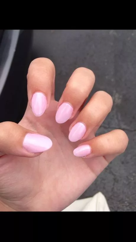 light-pink-acrylic-nails-short-32-1 Unghii acrilice roz deschis scurte