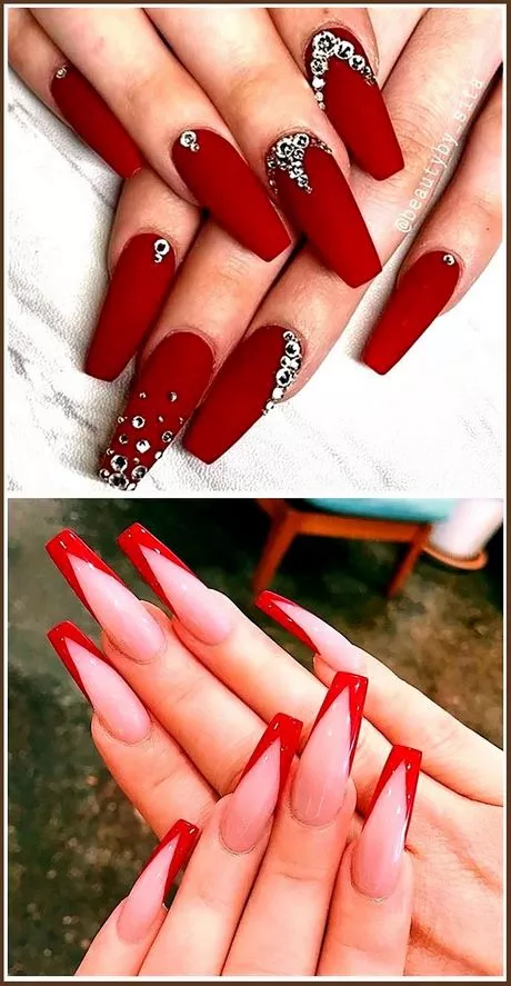 long-red-nails-designs-26_4-12 Modele lungi de unghii roșii
