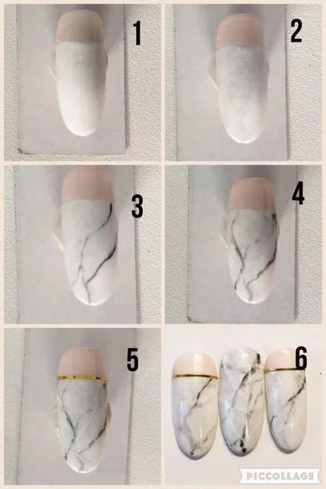 marble-nail-design-tutorial-10-1 Tutorial de proiectare a unghiilor din marmură