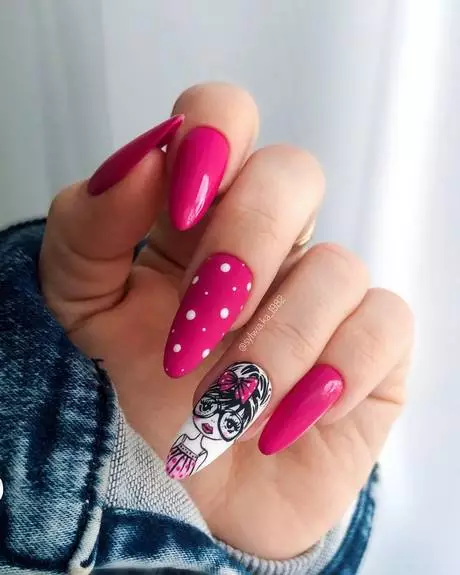 nail-art-designs-in-pink-color-44_2-8 Modele de unghii în culoare Roz