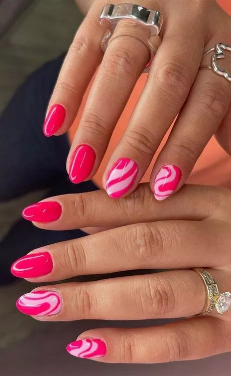 nail-art-designs-in-pink-color-44_8-17 Modele de unghii în culoare Roz