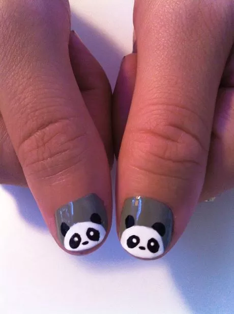 panda-nail-art-for-short-nails-50_10-4 Panda nail art pentru unghii scurte