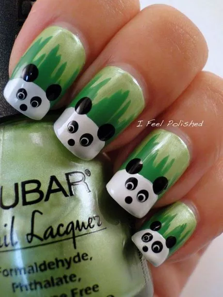 panda-nail-art-for-short-nails-50_11-5 Panda nail art pentru unghii scurte