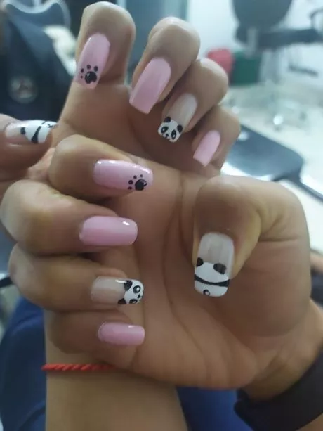 panda-nail-art-for-short-nails-50_12-6 Panda nail art pentru unghii scurte