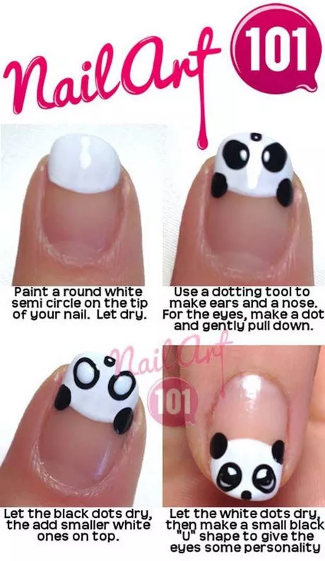 panda-nail-art-for-short-nails-50_15-9 Panda nail art pentru unghii scurte