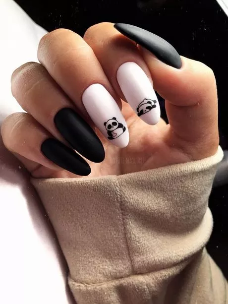 panda-nail-art-for-short-nails-50_4-12 Panda nail art pentru unghii scurte