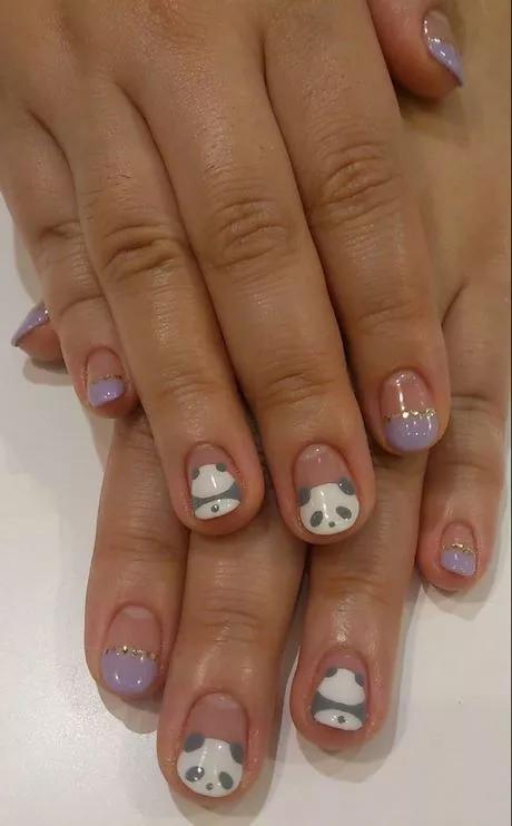 panda-nail-art-for-short-nails-50_8-16 Panda nail art pentru unghii scurte