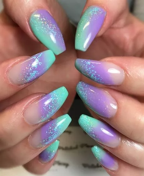 pink-and-teal-ombre-nails-95_5-13 Unghii ombre roz și teal