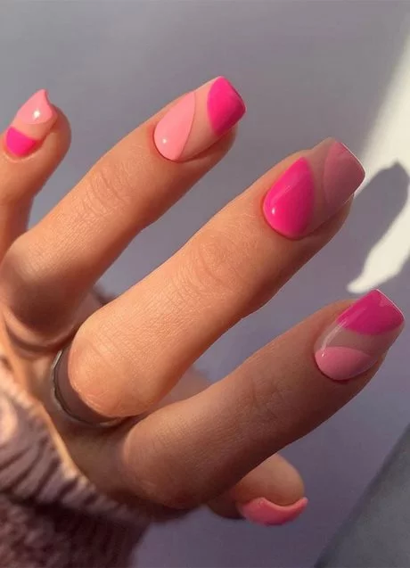 pink-and-white-french-tip-acrylic-nails-21_12-4 Unghii acrilice cu vârf francez roz și alb