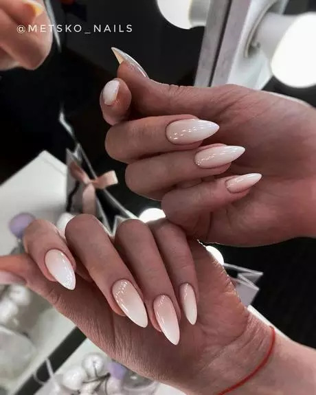 pink-and-white-ombre-nails-short-50_6-13 Unghii ombre roz și alb scurte