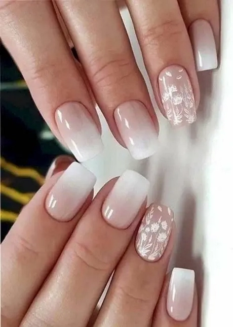 pink-and-white-ombre-wedding-nails-93_16-9 Unghii de nunta roz si alb ombre