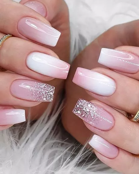 pink-and-white-ombre-wedding-nails-93_3-12 Unghii de nunta roz si alb ombre