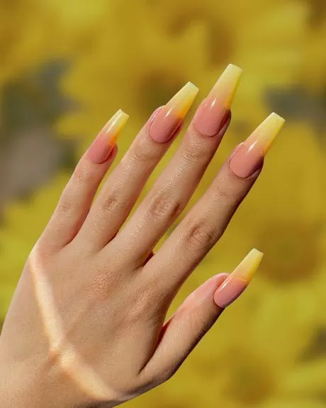 pink-and-yellow-ombre-nails-73_14-8 Unghii ombre roz și galben