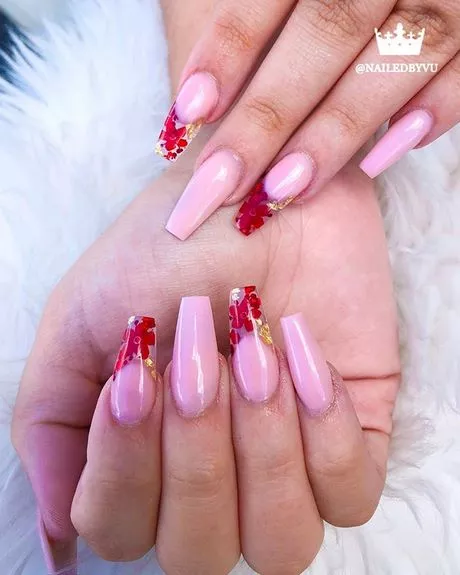 pink-flowers-nails-82_12-5 Flori roz Unghii