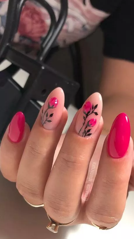 pink-nail-designs-with-flowers-83_12-5 Modele de unghii roz cu flori