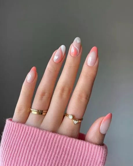 pink-nails-with-white-swirls-99_2-9 Unghii roz cu vârtejuri albe