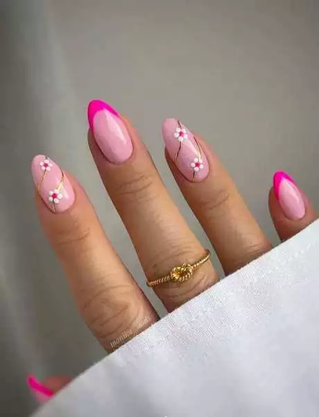 pink-nails-with-white-54-1 Unghii roz cu alb