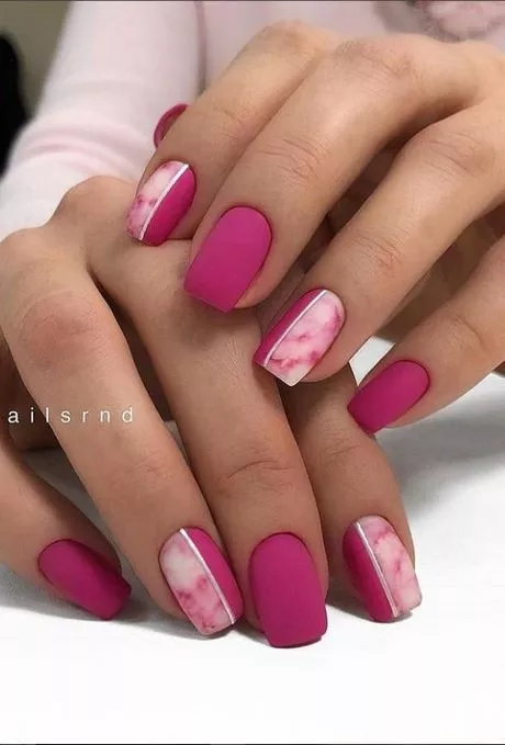 pink-short-nail-ideas-88-2 Idei de unghii scurte roz