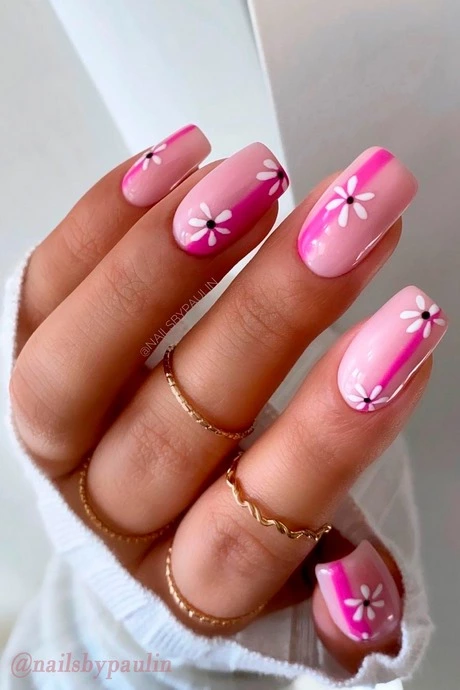 pink-square-nail-designs-49-3 Modele de unghii pătrate roz