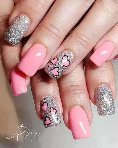 pink-valentine-nail-designs-80_10-4 Modele de unghii roz valentine