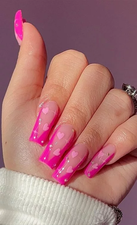 pink-valentine-nail-designs-80_7-16 Modele de unghii roz valentine