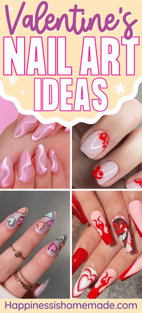 pink-valentine-nails-ideas-21_2-12 Idei de unghii roz valentine