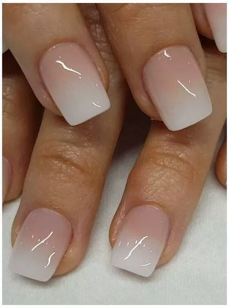 pink-white-ombre-nails-short-11_6-14 Roz alb ombre unghii scurte