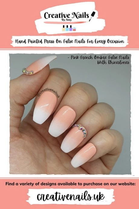 pink-white-ombre-nails-short-11_9-16 Roz alb ombre unghii scurte