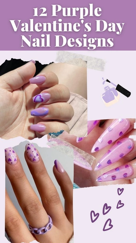 purple-and-pink-nail-ideas-61_7-17 Idei de unghii violet și roz
