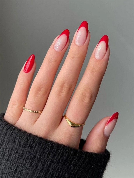 red-french-tip-nails-long-38-3 Roșu Franceză sfat unghii lungi