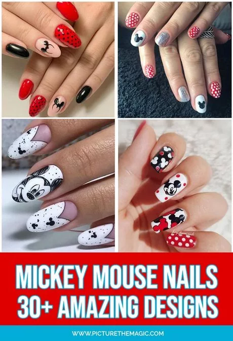 simple-mickey-mouse-nails-12-1 Unghii simple mickey mouse
