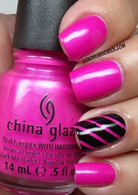 summer-hot-pink-nails-18_5-15 Unghii roz fierbinte de vară