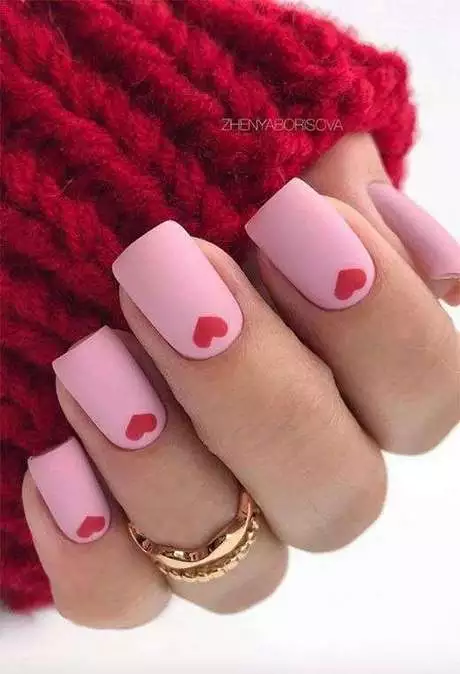 valentines-day-nails-pink-02_6-13 Ziua Îndrăgostiților cuie roz